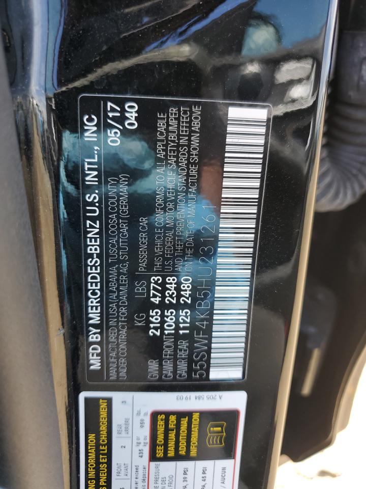 55SWF4KB5HU231261 2017 Mercedes-Benz C 300 4Matic