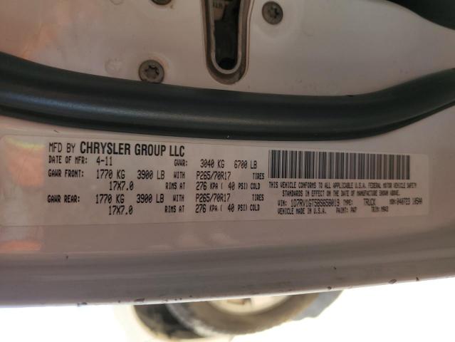 2011 Dodge Ram 1500 VIN: 1D7RV1GT5BS658019 Lot: 59263584