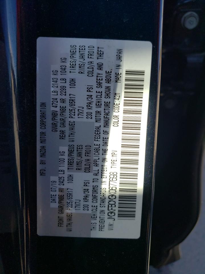 JM3KFBCM3K0677698 2019 Mazda Cx-5 Touring