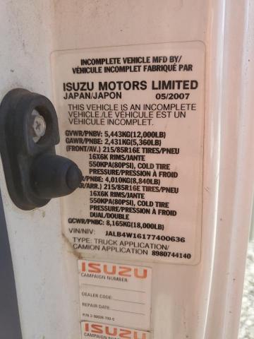 2007 Isuzu Npr VIN: JALB4W16177400636 Lot: 57069214