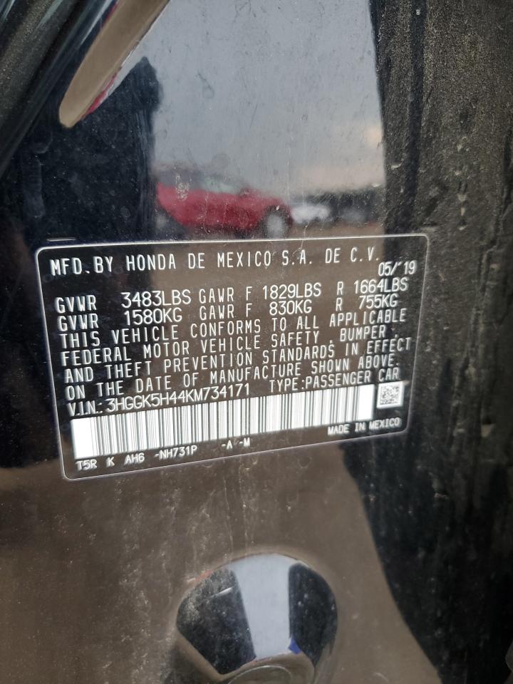 3HGGK5H44KM734171 2019 Honda Fit Lx