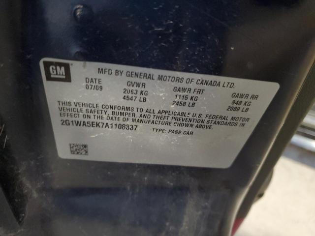 2010 Chevrolet Impala Ls VIN: 2G1WA5EK7A1108337 Lot: 59895834