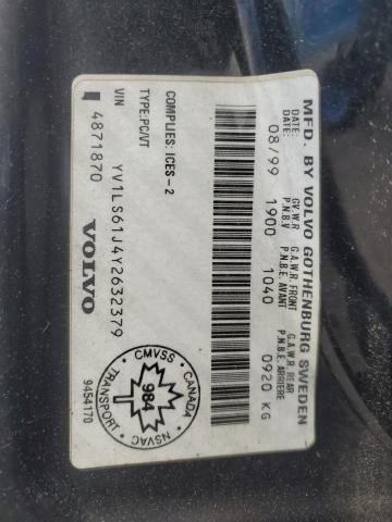 2000 Volvo S70 Base VIN: YV1LS61J4Y2632379 Lot: 58864604