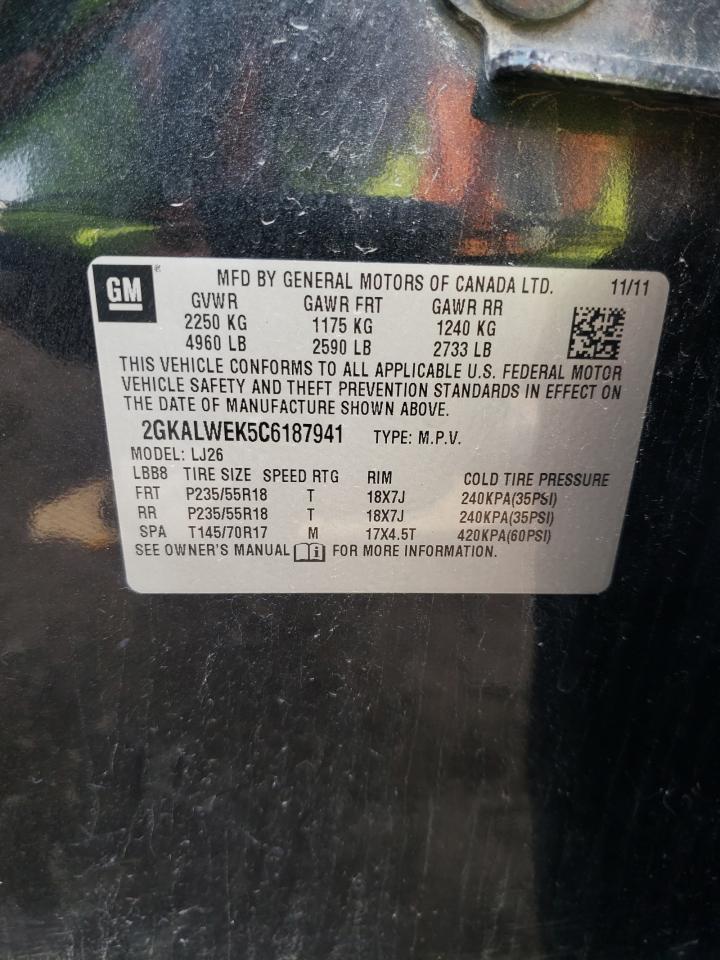 2GKALWEK5C6187941 2012 GMC Terrain Slt