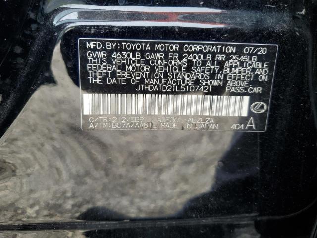 2020 LEXUS IS 300 PRE JTHDA1D21L5107421