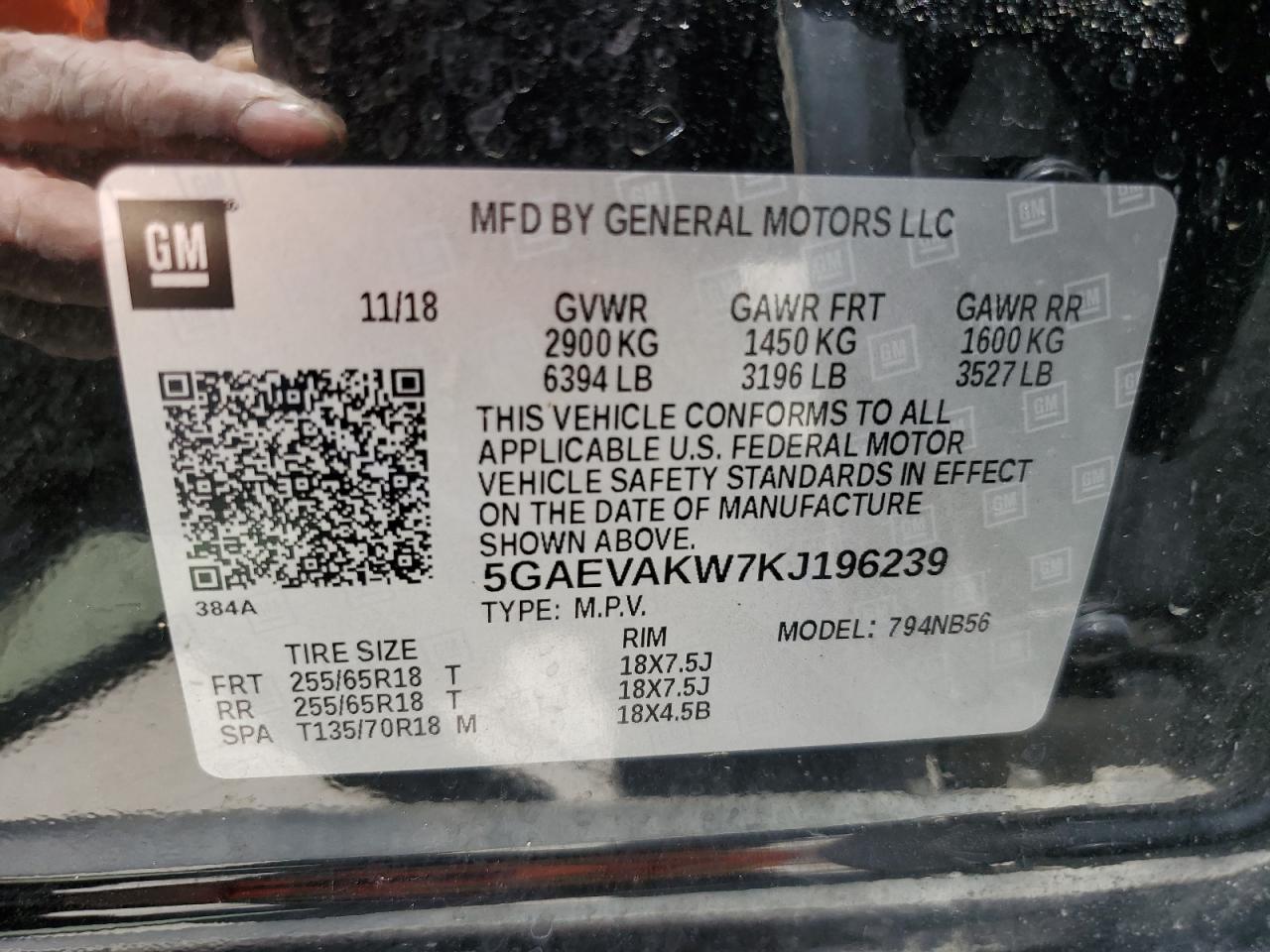 2019 Buick Enclave Essence vin: 5GAEVAKW7KJ196239