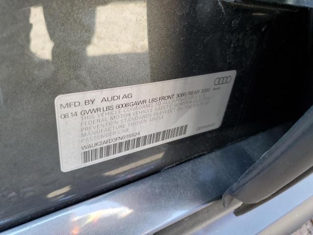 2015 AUDI S8 QUATTRO WAUK2AFD3FN015524