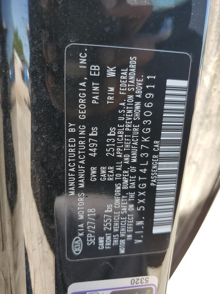 5XXGT4L37KG306911 2019 Kia Optima Lx