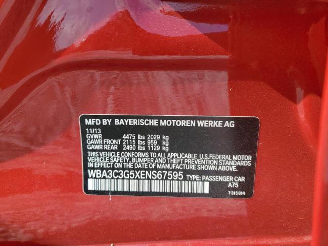 2014 BMW 320 I xDrive VIN: WBA3C3G5XENS67595 Lot: 59277894