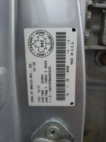 2010 Honda Accord Exl VIN: 1HGCP2F88AA802424 Lot: 58350284