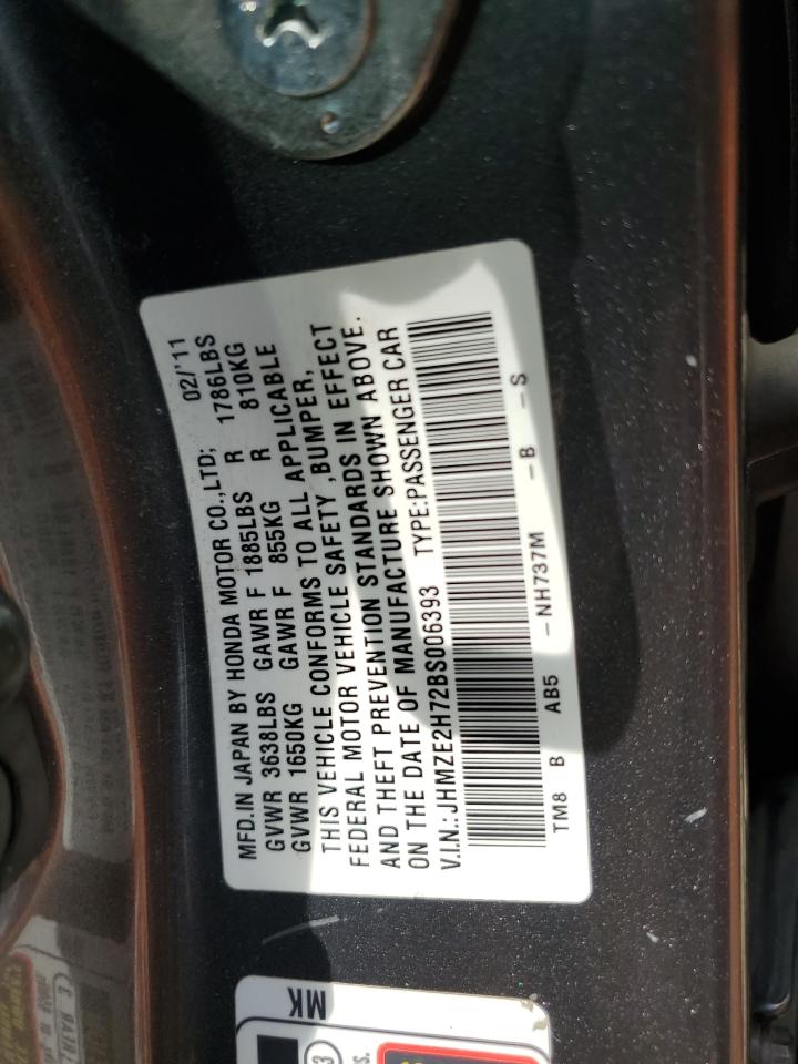 JHMZE2H72BS006393 2011 Honda Insight Ex