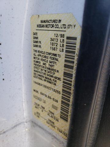 1999 Nissan Sentra Base VIN: 1N4AB41D8XC718255 Lot: 58759554