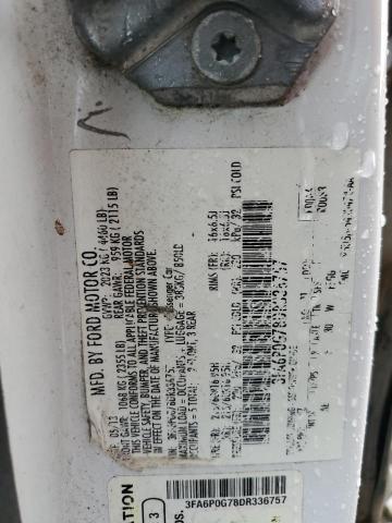 2013 Ford Fusion S VIN: 3FA6P0G78DR336757 Lot: 60844104