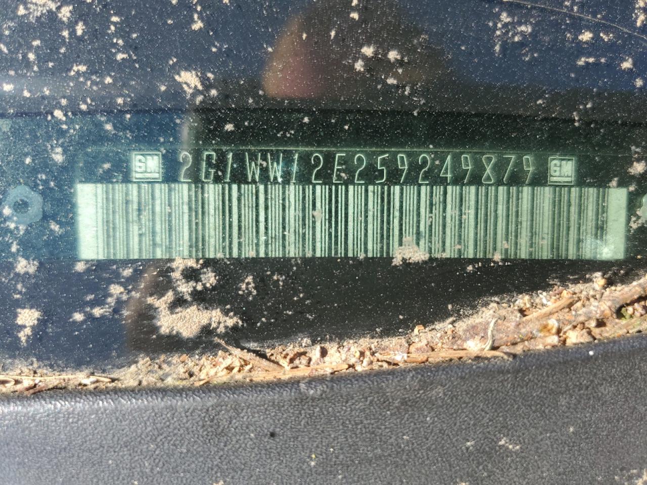 2G1WW12E259249879 2005 Chevrolet Monte Carlo Ls