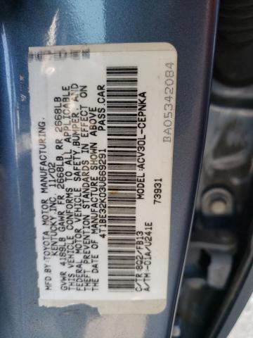 2003 Toyota Camry Le VIN: 4T1BE32K03U669291 Lot: 61257804