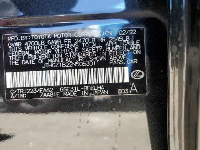 2022 Lexus Is 350 F-Sport VIN: JTHGZ1B22N5053011 Lot: 60722634