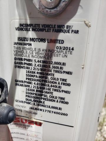 2014 Isuzu Npr VIN: JALB4W177E7400260 Lot: 58220284