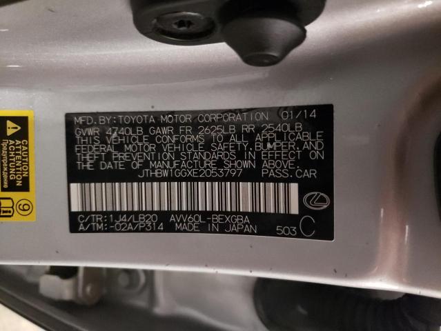 2014 Lexus Es 300H VIN: JTHBW1GGXE2053797 Lot: 59642154