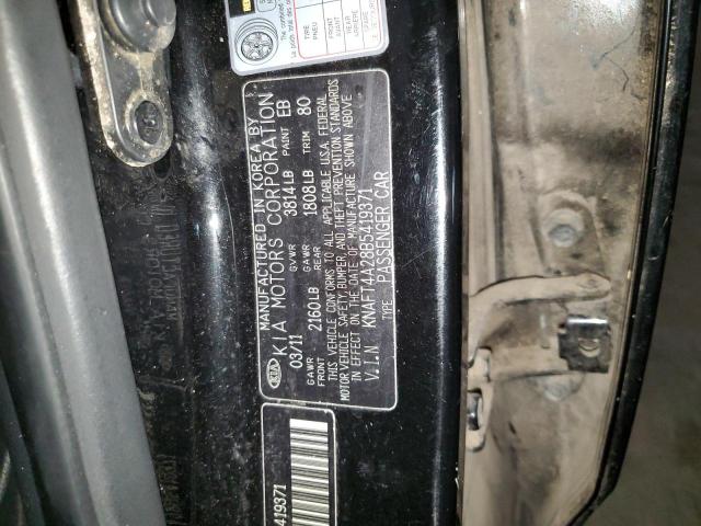 2011 Kia Forte Lx VIN: KNAFT4A28B5419371 Lot: 59745914