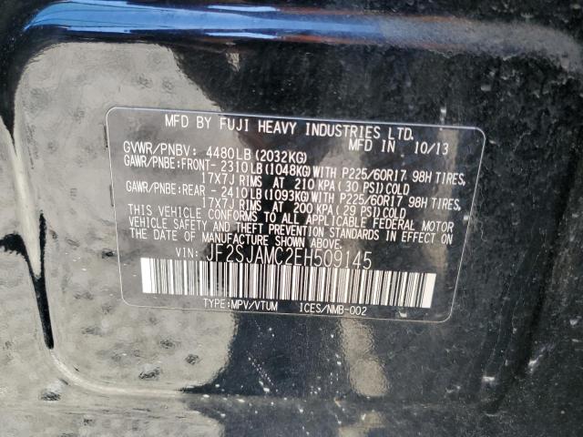 2014 Subaru Forester 2.5I Touring VIN: JF2SJAMC2EH509145 Lot: 57719214