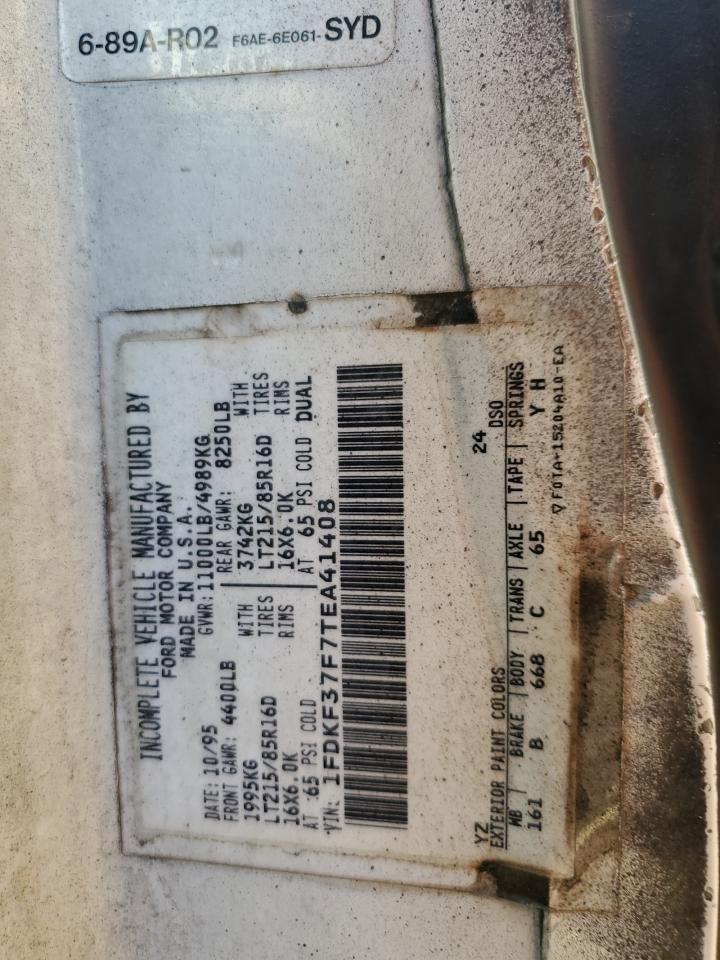 1FDKF37F7TEA41408 1996 Ford F350