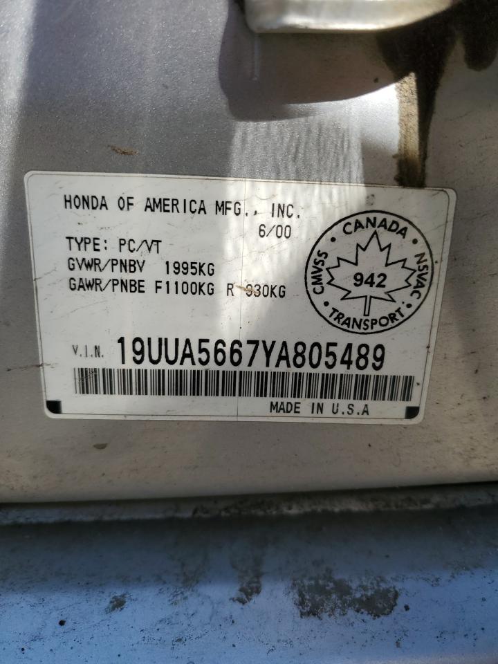 19UUA5667YA805489 2000 Acura 3.2Tl