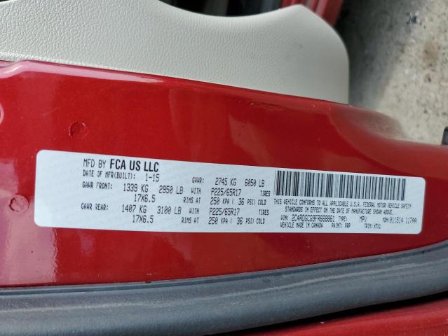 2015 Dodge Grand Caravan Sxt VIN: 2C4RDGCG9FR668861 Lot: 59321394