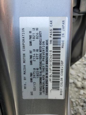 VIN JM1BL1UP1D1836218 2013 Mazda 3, I no.12