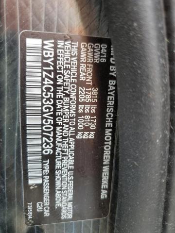2016 BMW I3 REX - WBY1Z4C53GV507236