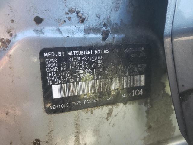 2022 Mitsubishi Mirage G4 Es VIN: ML32FUFJ9NHF02311 Lot: 57476764