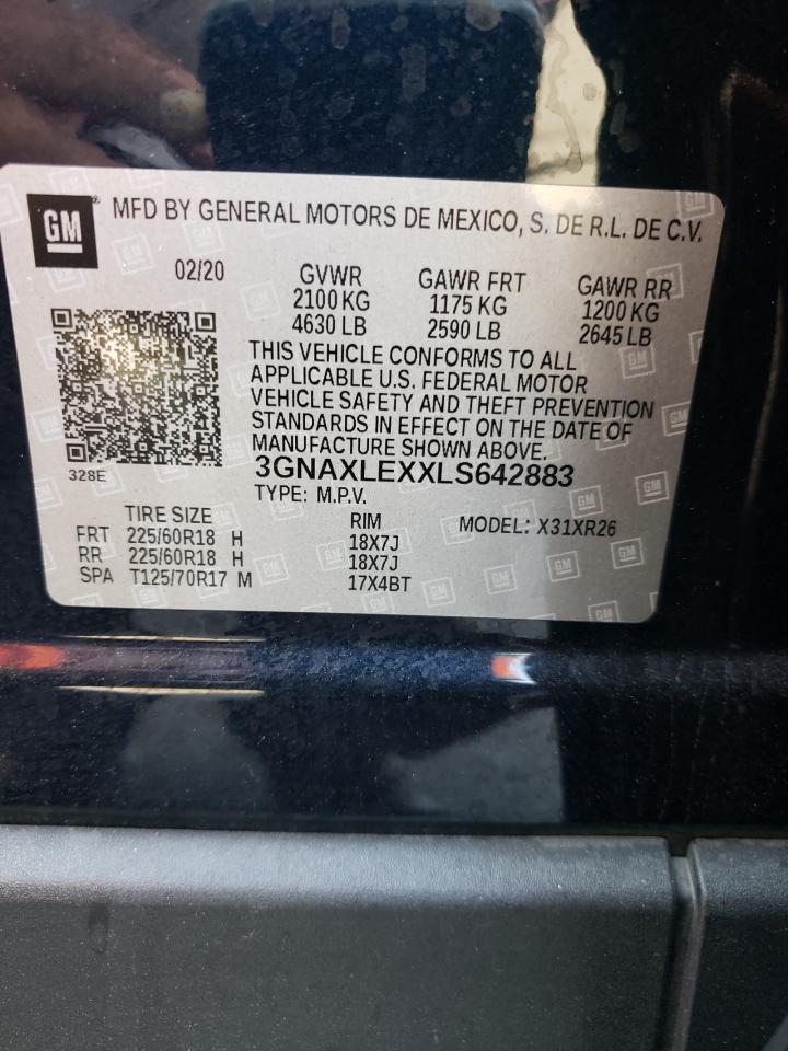 3GNAXLEXXLS642883 2020 Chevrolet Equinox Lt