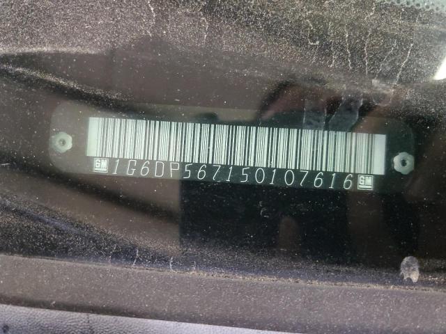 2005 Cadillac Cts Hi Feature V6 VIN: 1G6DP567150107616 Lot: 59025204