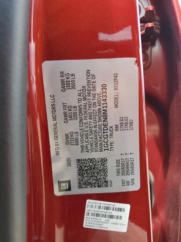 2021 Chevrolet Colorado Z71 VIN: 1GCGTDEN8M1143330 Lot: 58485454