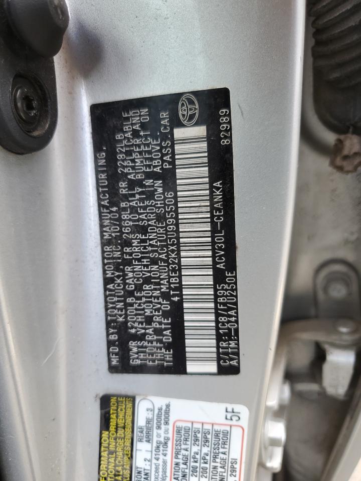 4T1BE32KX5U995506 2005 Toyota Camry Le