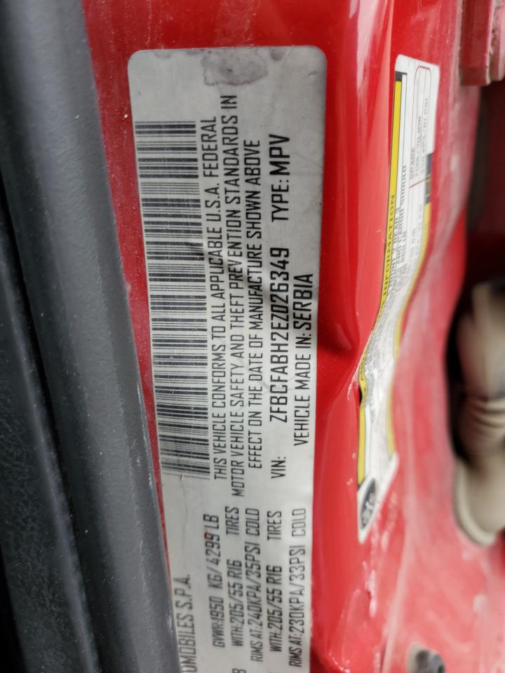 ZFBCFABH2EZ026349 2014 Fiat 500L Easy