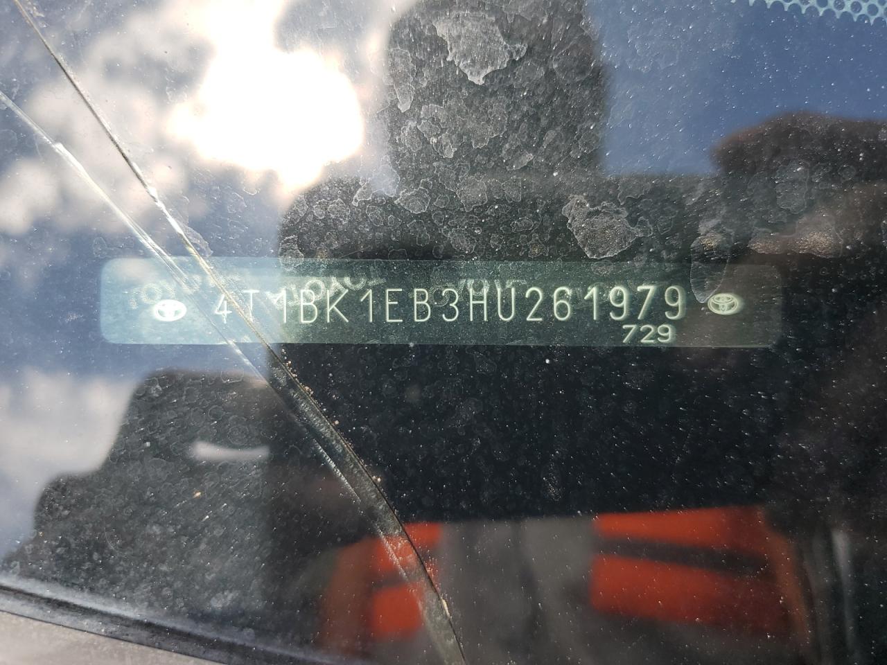 4T1BK1EB3HU261979 2017 Toyota Avalon Xle