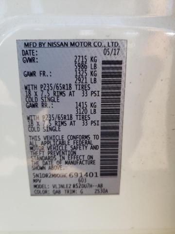 2017 Nissan Pathfinder S VIN: 5N1DR2MMXHC691401 Lot: 57663324