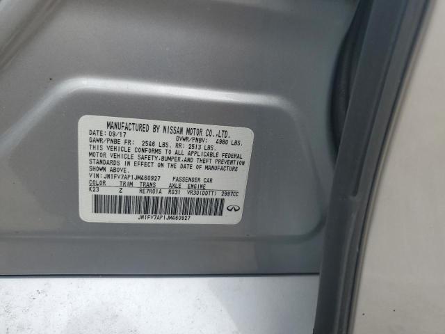 2018 Infiniti Q50 Red Sport 400 VIN: JN1FV7AP1JM460927 Lot: 59365904