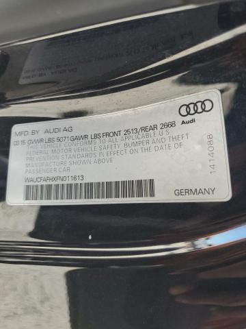 2015 Audi A5 Premium VIN: WAUCFAFHXFN011613 Lot: 59897734