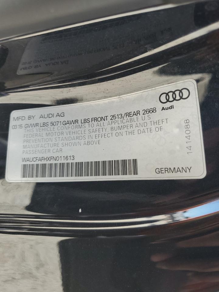 WAUCFAFHXFN011613 2015 Audi A5 Premium