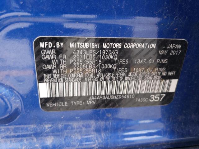 2017 MITSUBISHI OUTLANDER - JA4AR3AU0HZ054610