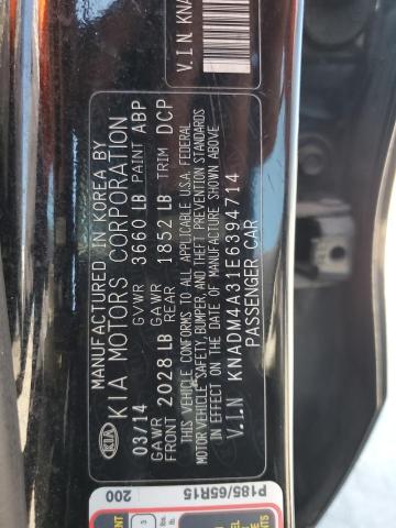 2014 Kia Rio Lx VIN: KNADM4A31E6394714 Lot: 59032914