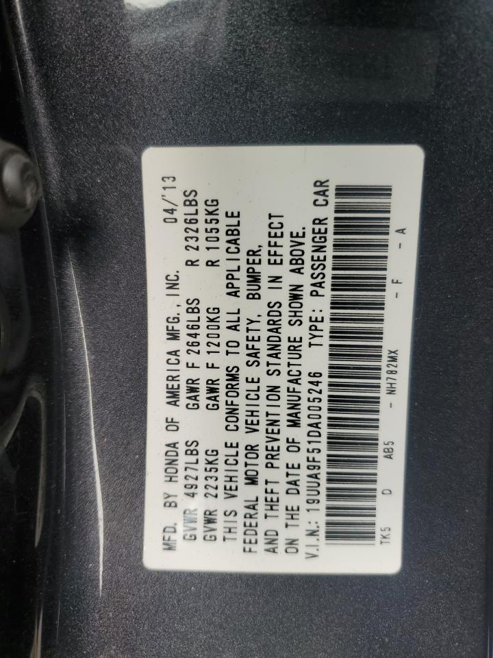 19UUA9F51DA005246 2013 Acura Tl Tech