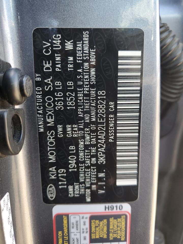 3KPA24AD2LE288218 2020 Kia Rio Lx