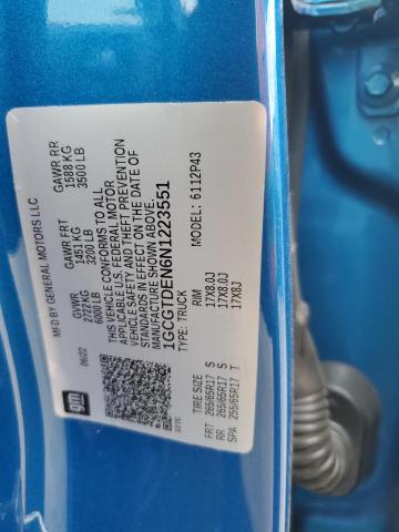 2022 Chevrolet Colorado Z71 VIN: 1GCGTDEN6N1223551 Lot: 57620094