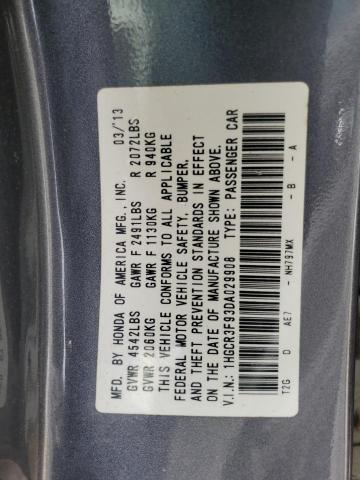 1HGCR3F93DA029908 2013 Honda Accord Touring