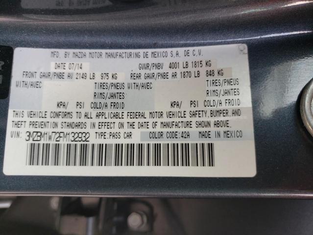 VIN 3MZBM1W72FM132932 2015 Mazda 3, Grand Touring no.12