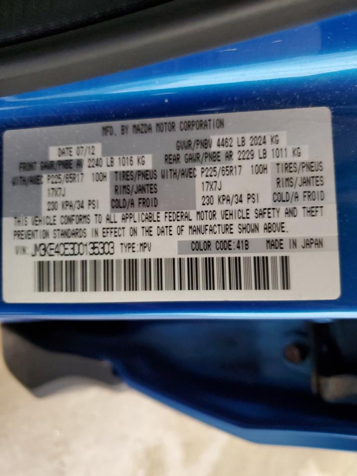 JM3KE4CE3D0135303 2013 Mazda Cx-5 Touring