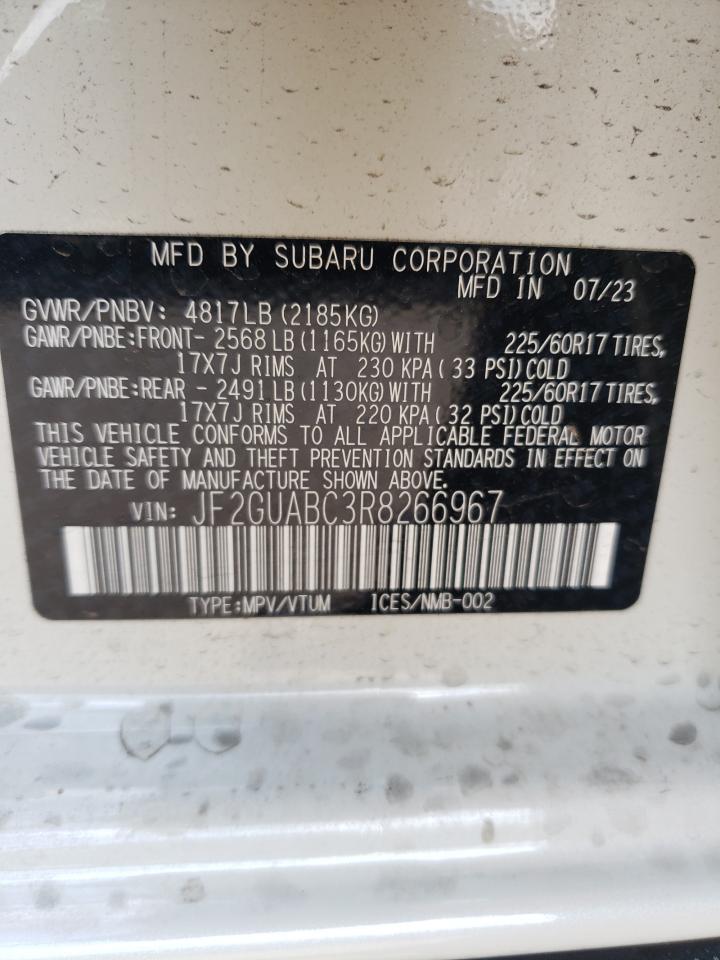 2024 Subaru Crosstrek vin: JF2GUABC3R8266967