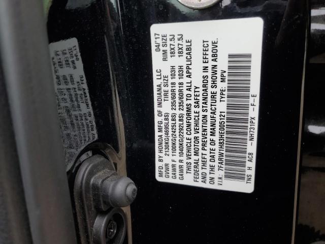 2017 HONDA CR-V EXL 7FARW1H83HE005121